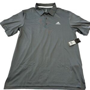 Adidas Golf ADVS20R772 Gray Short Sleeve Ultimate Solid Polo Shirt Men's Size M